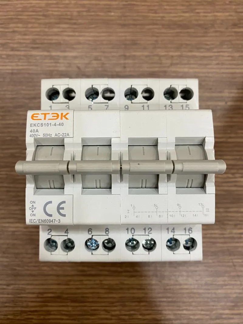 Aptomat CB cầu dao đảo chuyển mạch 2 nguồn độc lập 40A ETEK